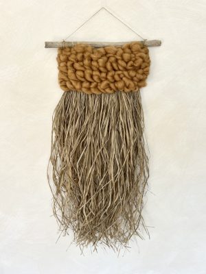 raffia bobble in camel