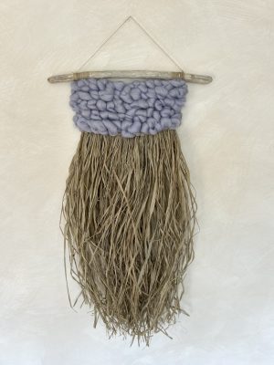 raffia bobble in baby blue