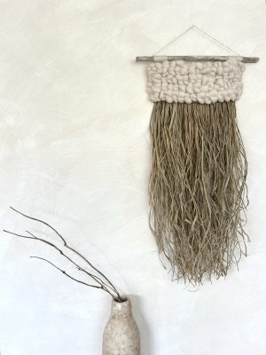raffia bobble in oyster